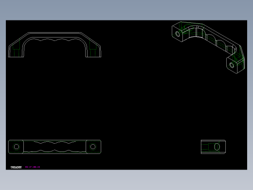 取手(不銹鋼)EG-2D多系列多零件图纸模型