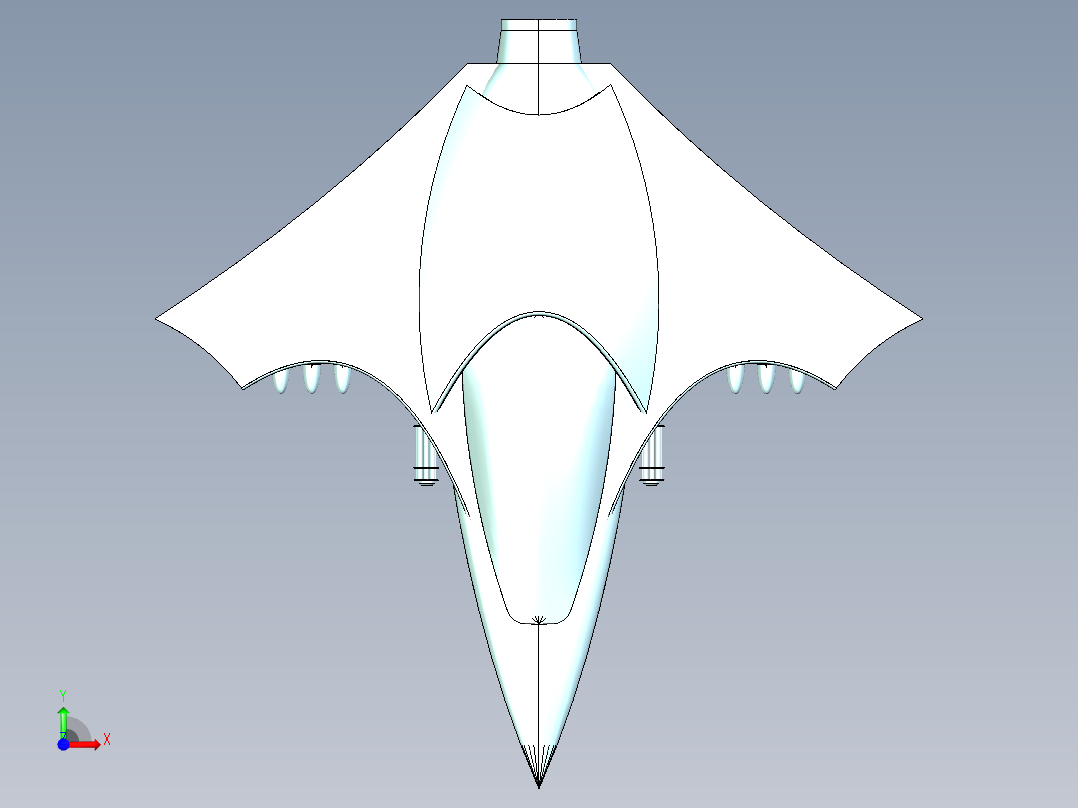 超级英雄喷气机前视图