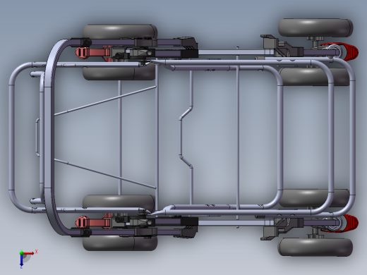 婴儿车设计模型图四轮672222(1)俯视缩略图