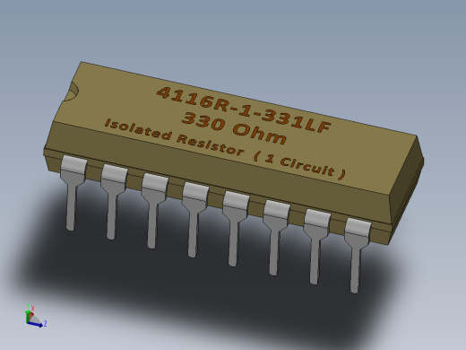 电容器 二极管 电阻器-Resistor 330 Ohm 4116R-1-331LF