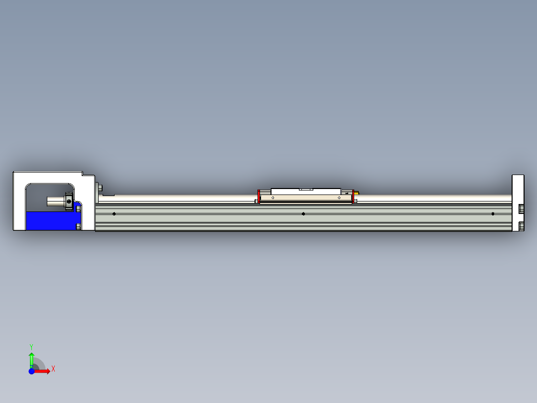 直线模组KKR86C-440A1-F0_W设计图纸前视图