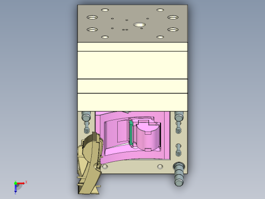 3号模具injection-mold-7俯视缩略图