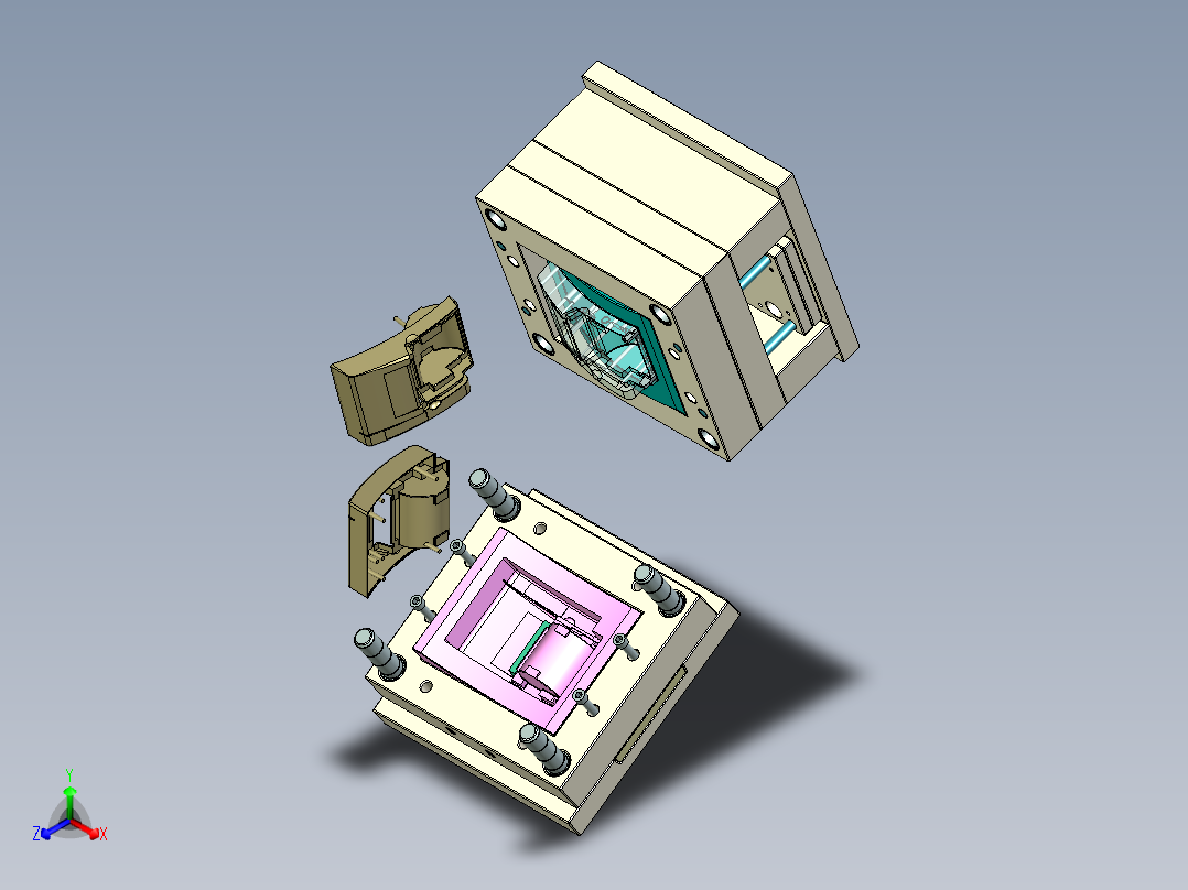 3号模具injection-mold-7正等轴测图