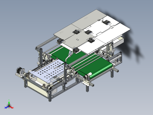 全自动衣服包装机三维模型设计资料