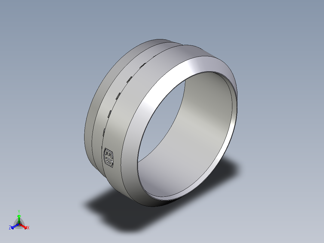 卡套式工业通用硬管接头Progressive_stop_ring_PSR25SX主视图