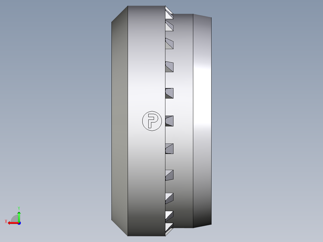 卡套式工业通用硬管接头Progressive_stop_ring_PSR25SX后视图