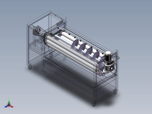 茎类蔬菜去皮机三维SW图纸+文档正等轴测缩略图