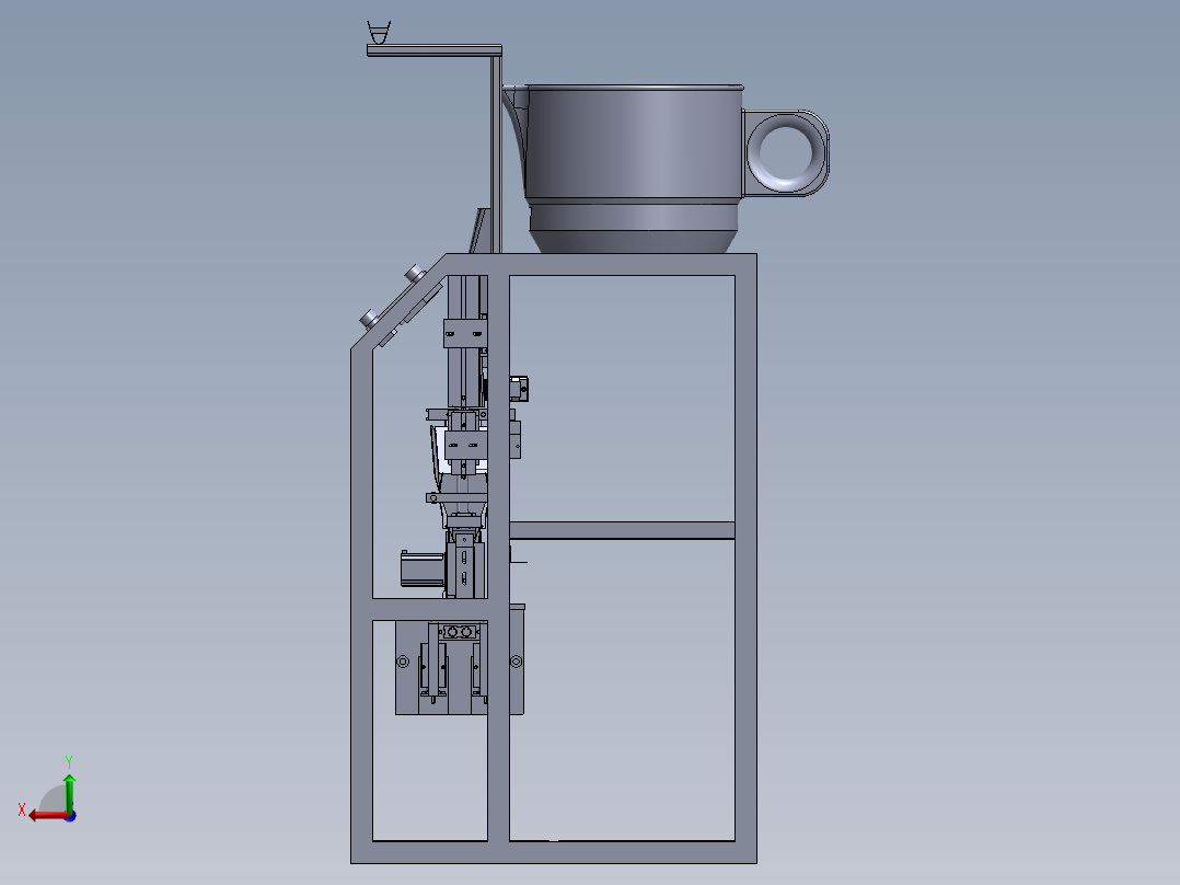 外包装袋热封真空包装机后视图