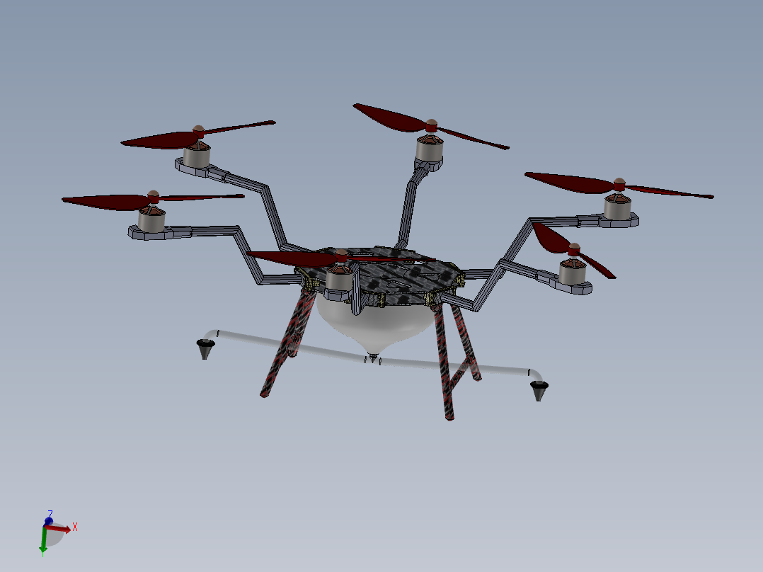 无人驾驶飞机模型三维