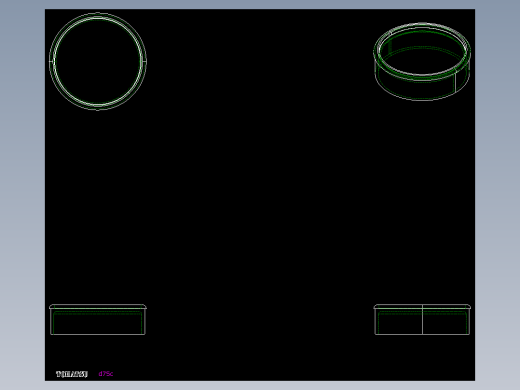 蓋子D-C-2D多系列多零件图纸模型