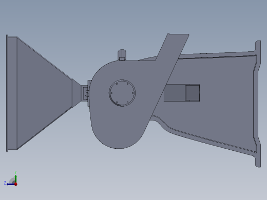 碾米机三维模型UG和SolidWorks右视缩略图