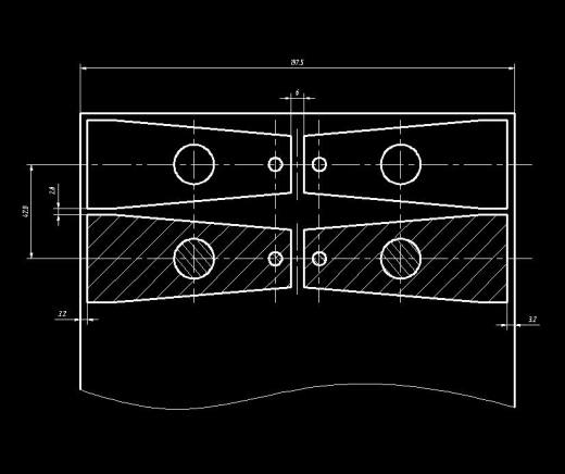 盖板一出二级进模（CAD图+Proe三维）缩略图