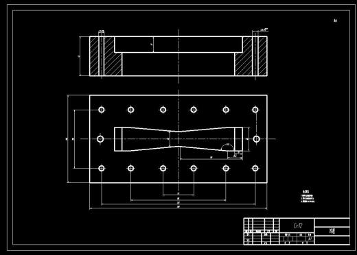 盖板一出二级进模（CAD图+Proe三维）缩略图