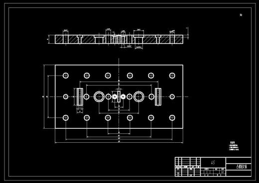 盖板一出二级进模（CAD图+Proe三维）缩略图