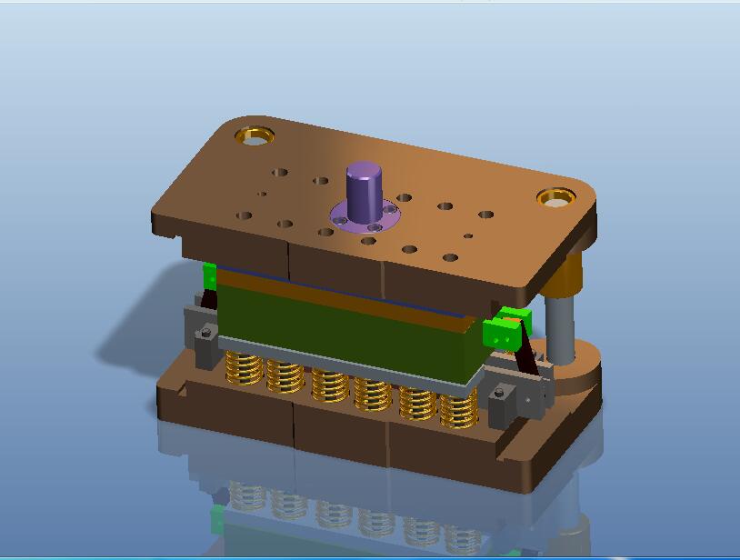 盖板一出二级进模（CAD图+Proe三维）