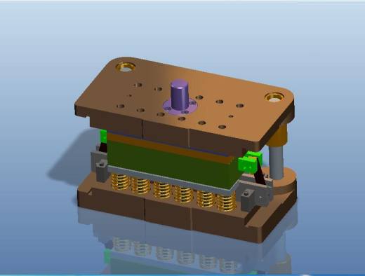 盖板一出二级进模（CAD图+Proe三维）缩略图