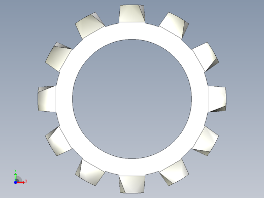 垫圈 外牙锁 公制-EXTERNAL TOOTH LOCK WASHER for M18 SCREW.x_t前视缩略图