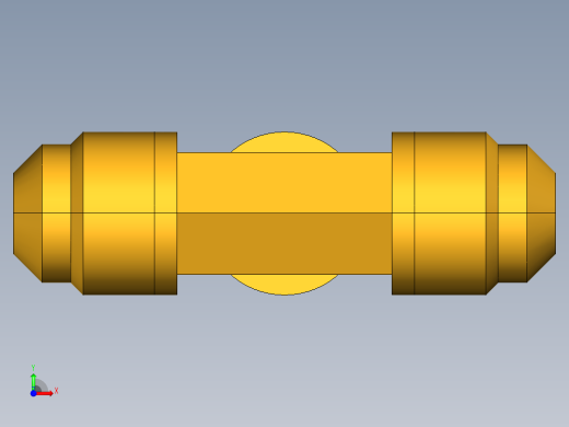 扩口式工业通用硬管接头Union Tee 144F-6前视缩略图