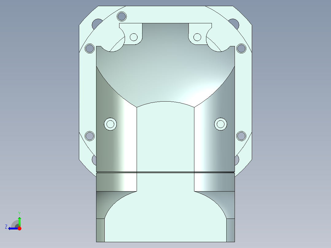 直齿孔ZPLX142-L3 22-110-145-M8.stp右视图