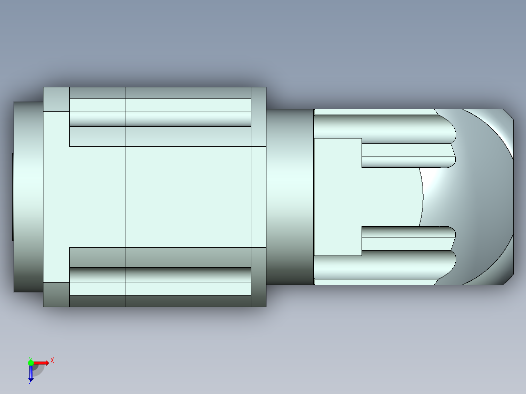 直齿孔ZPLX142-L3 22-110-145-M8.stp俯视图