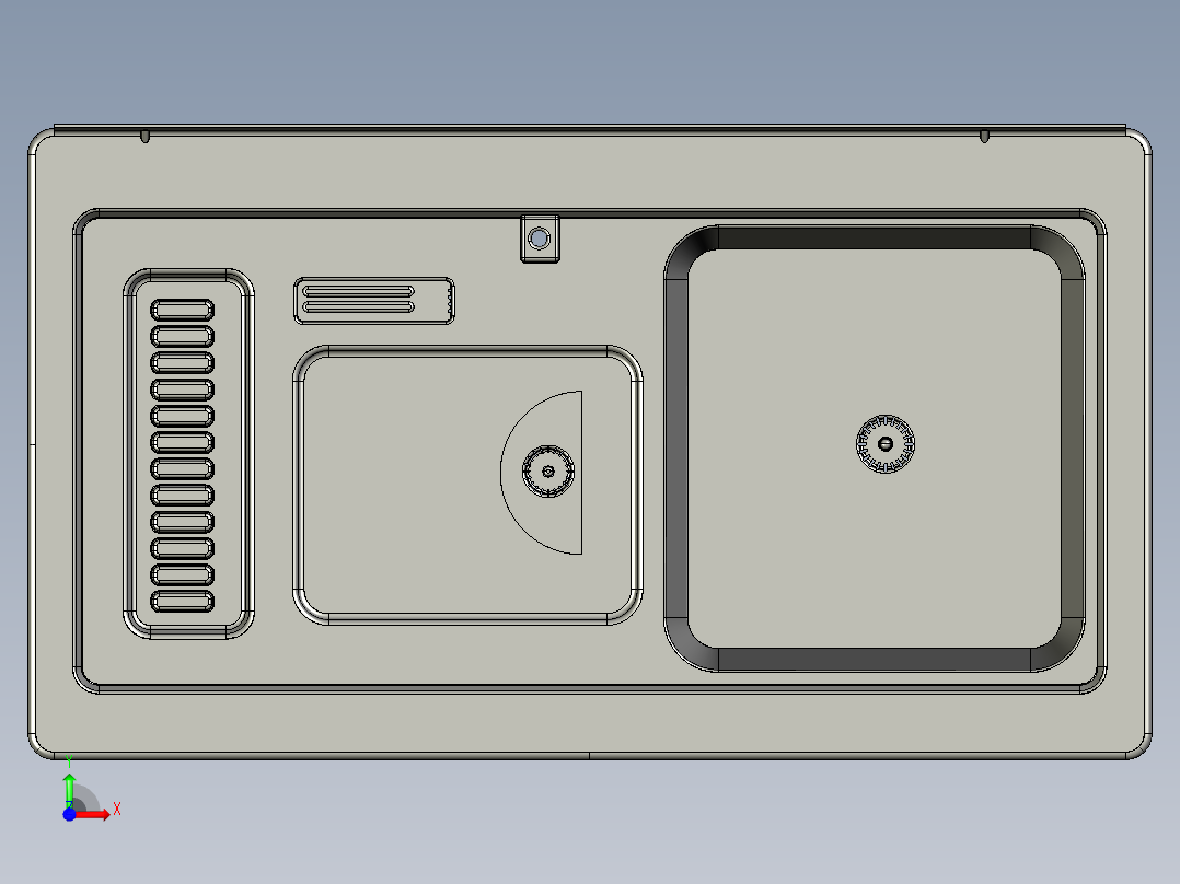 水槽、不锈钢水槽(147)前视图