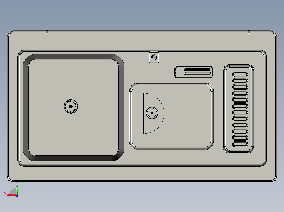 水槽、不锈钢水槽(147)后视图