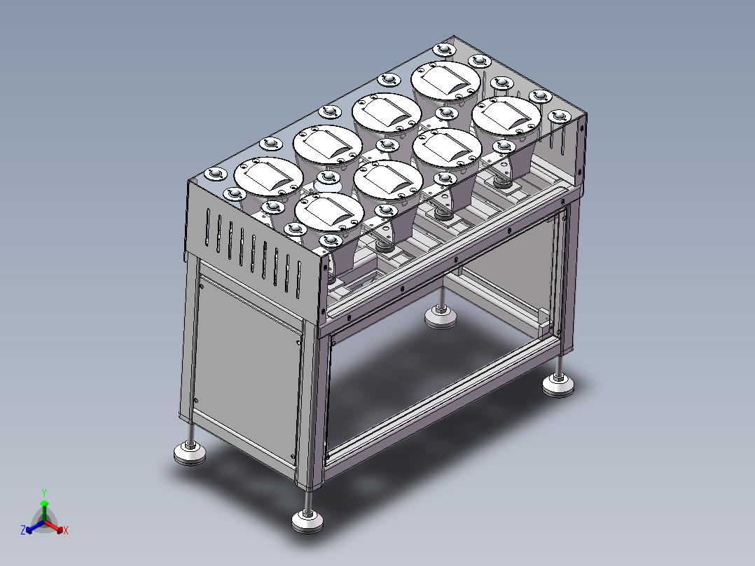 摆轮式分选机sw20可编辑正等轴测图