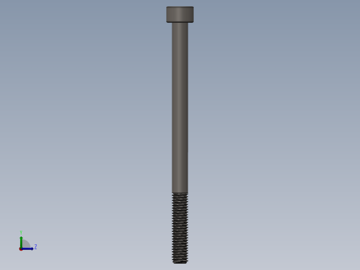 Screw_DIN_912_M5x75_A2.SLDPRT公制内六角螺钉左视缩略图