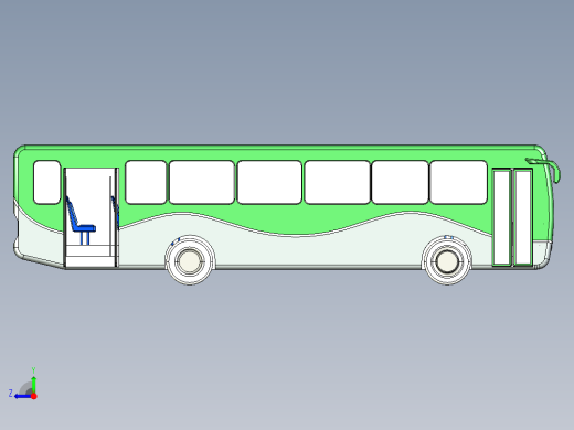 城市公交车 sw14右视缩略图