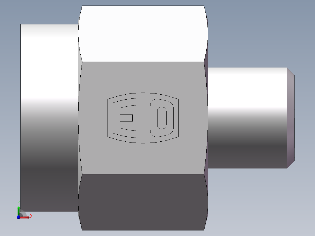 压力表接头-英制螺纹、5DB-14-08GDK前视图