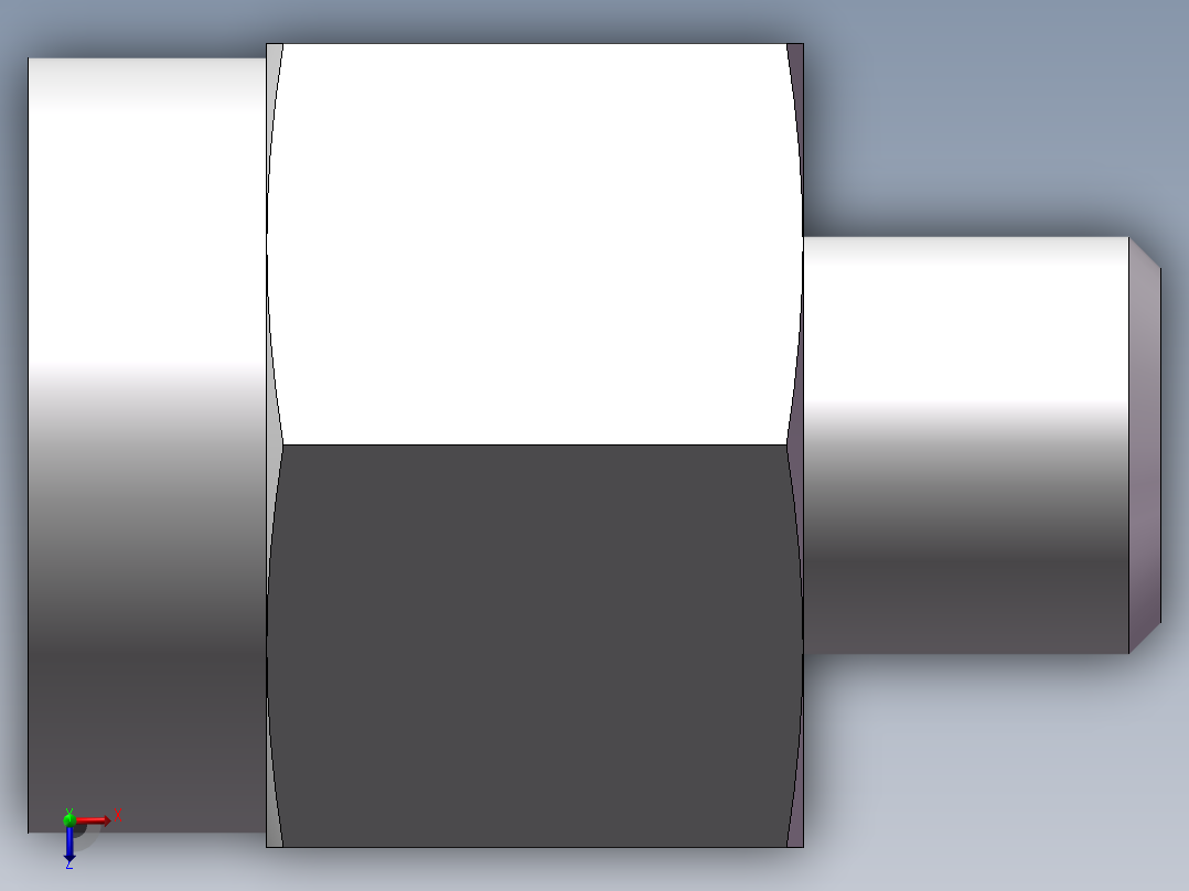 压力表接头-英制螺纹、5DB-14-08GDK俯视图