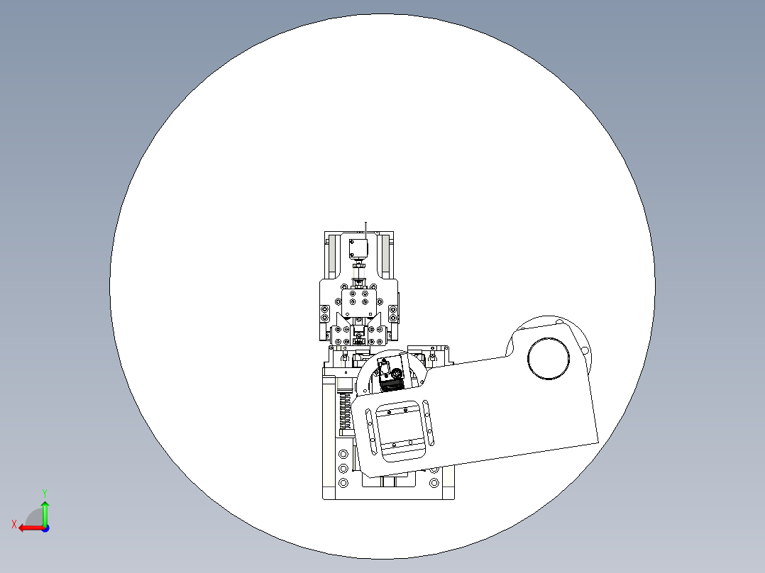 ZY-1620 医疗器械外壳自动装配机械臂后视图