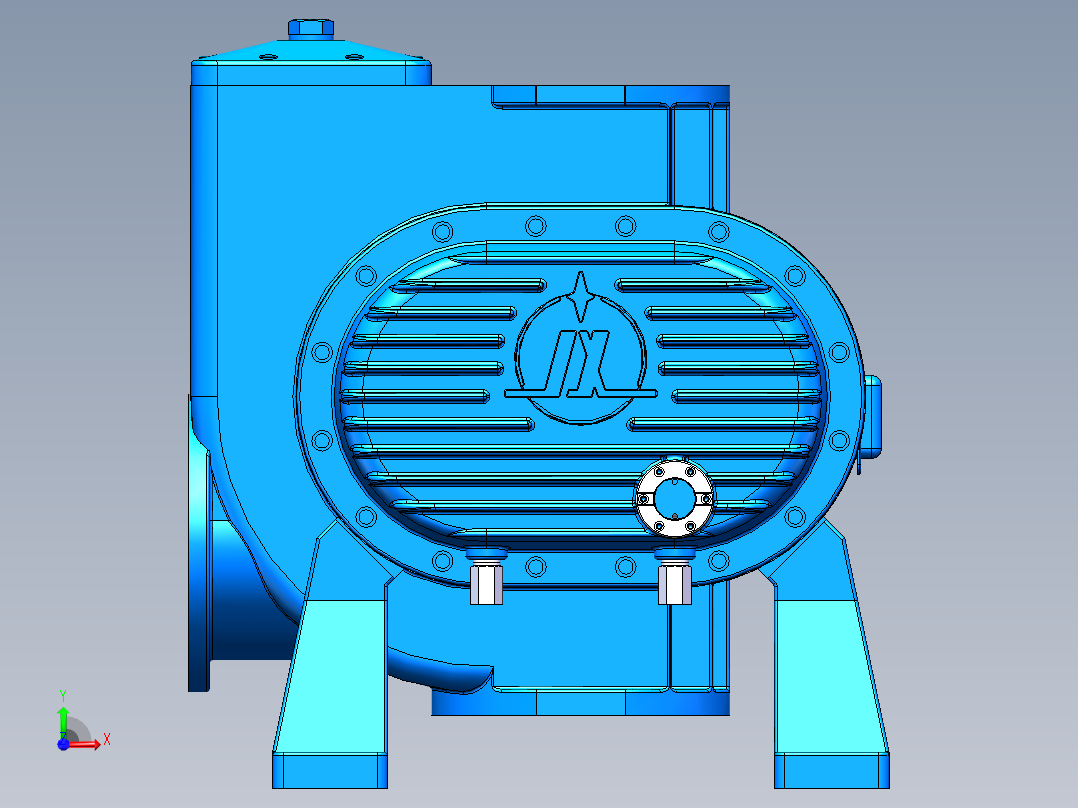 泵、水泵、ZJP-600罗茨真空泵(星光真空)前视图