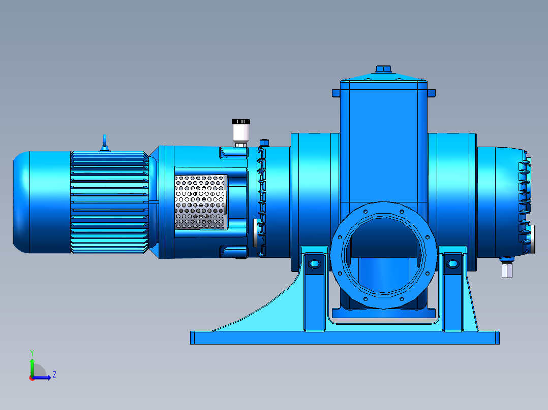 泵、水泵、ZJP-600罗茨真空泵(星光真空)左视图