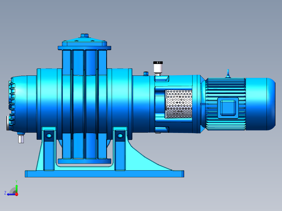 泵、水泵、ZJP-600罗茨真空泵(星光真空)右视图