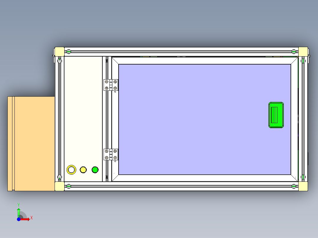双层输送线转接机前视图