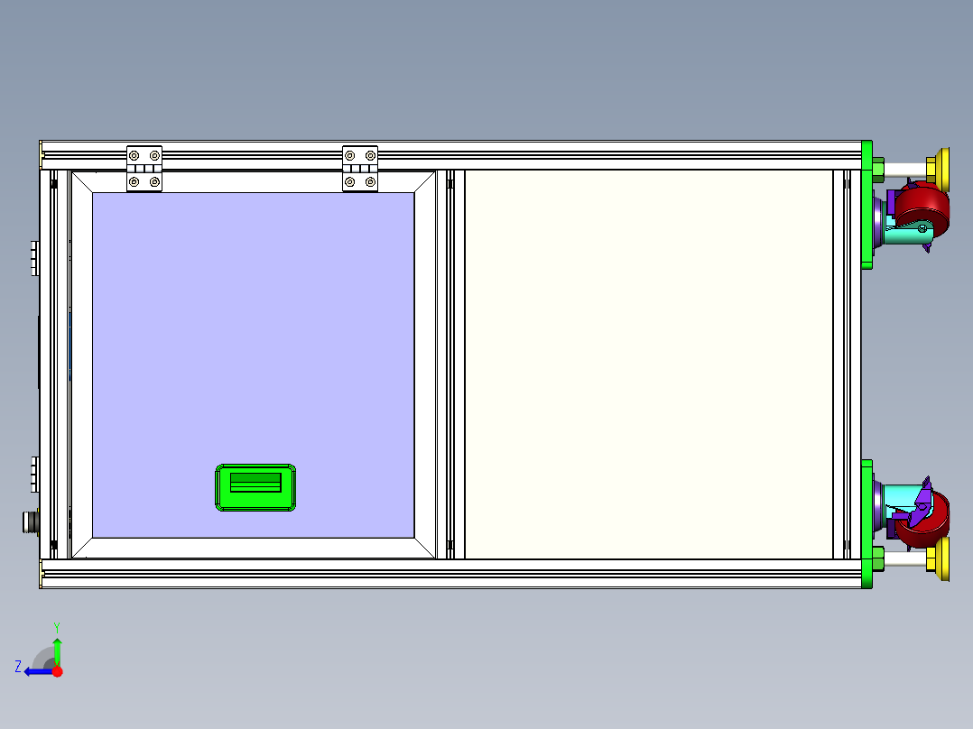 双层输送线转接机右视图