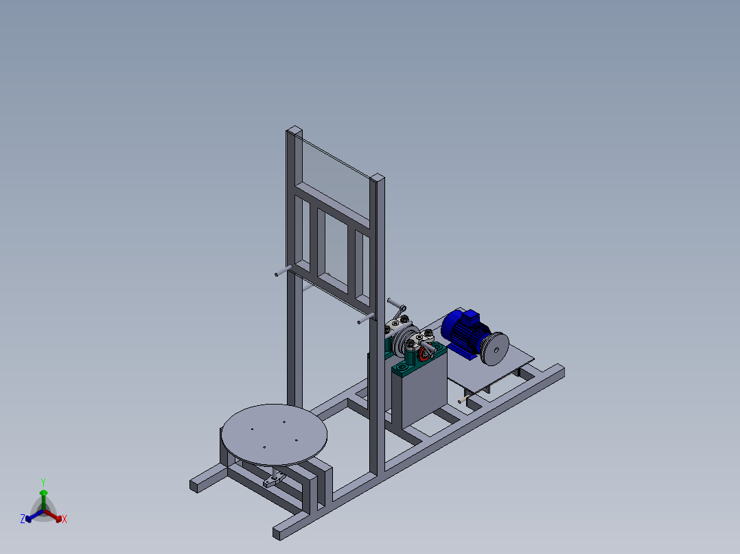 健身器材(53)正等轴测图