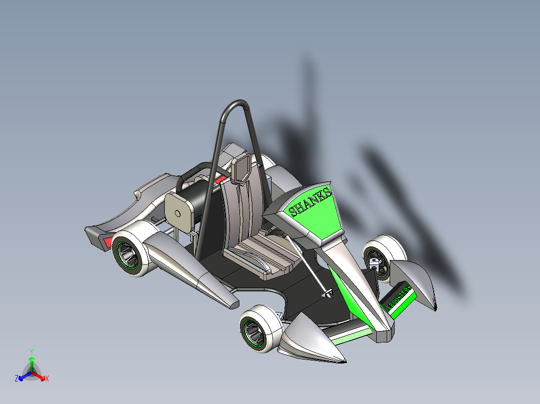 B3003933-电动卡丁车正等轴测图