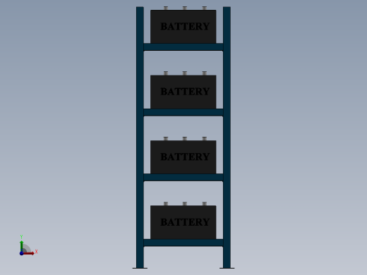 货架、720x600x260轻型货架前视缩略图