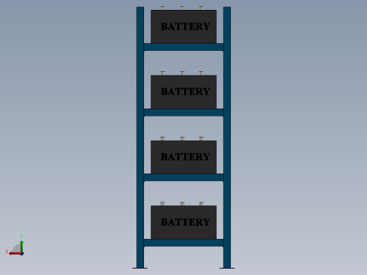 货架、720x600x260轻型货架后视缩略图