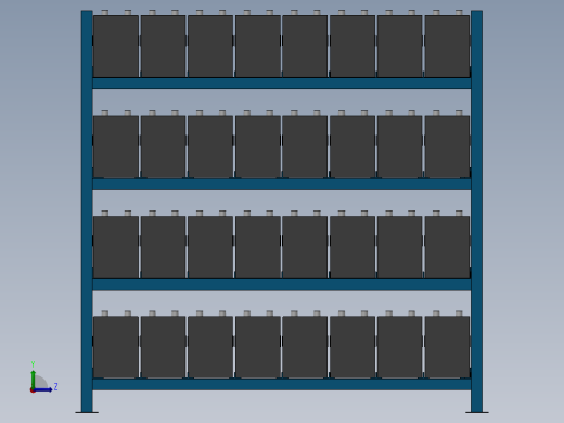 货架、720x600x260轻型货架左视缩略图