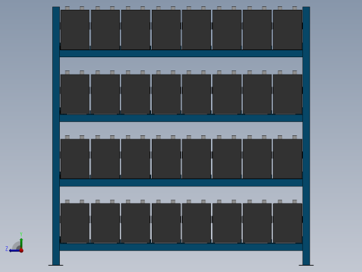 货架、720x600x260轻型货架右视缩略图