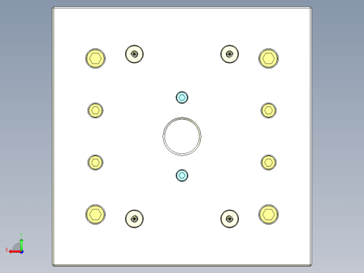 TWS真无线蓝牙耳机底壳模具后视缩略图