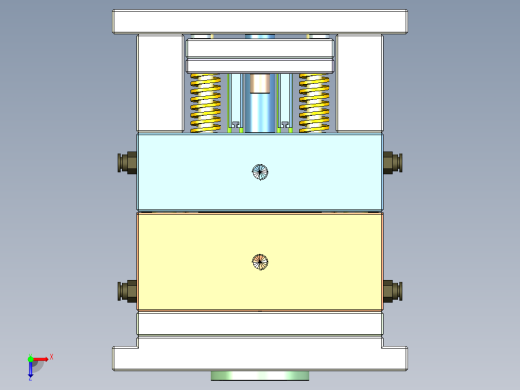 TWS真无线蓝牙耳机底壳模具俯视缩略图