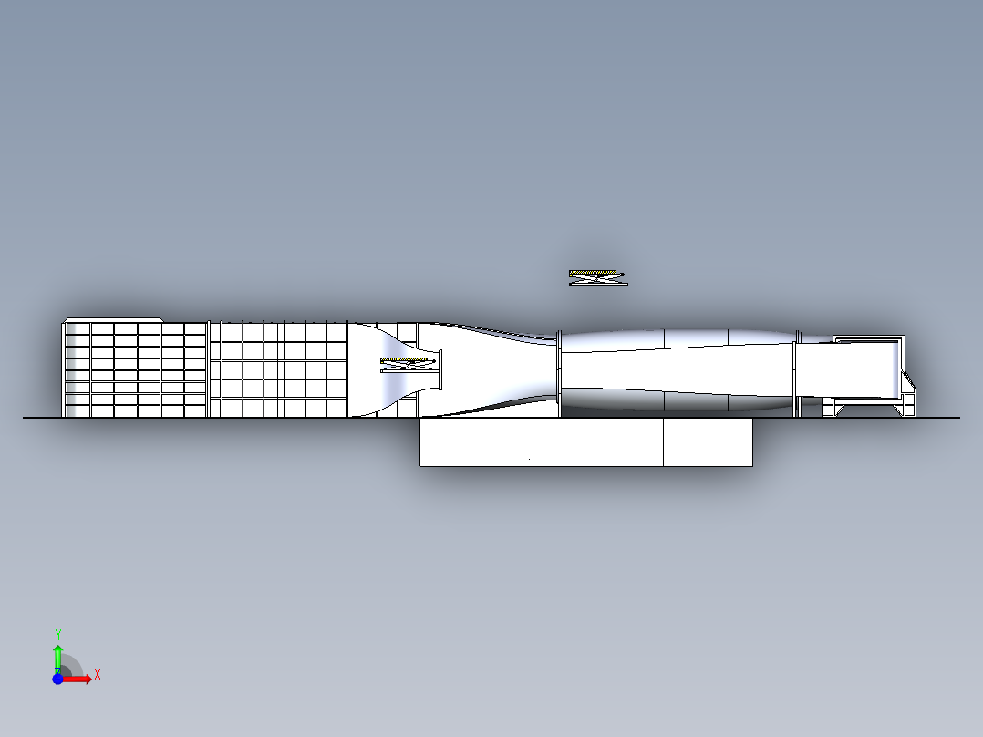 B2004347-亚音速风洞测试段前视图