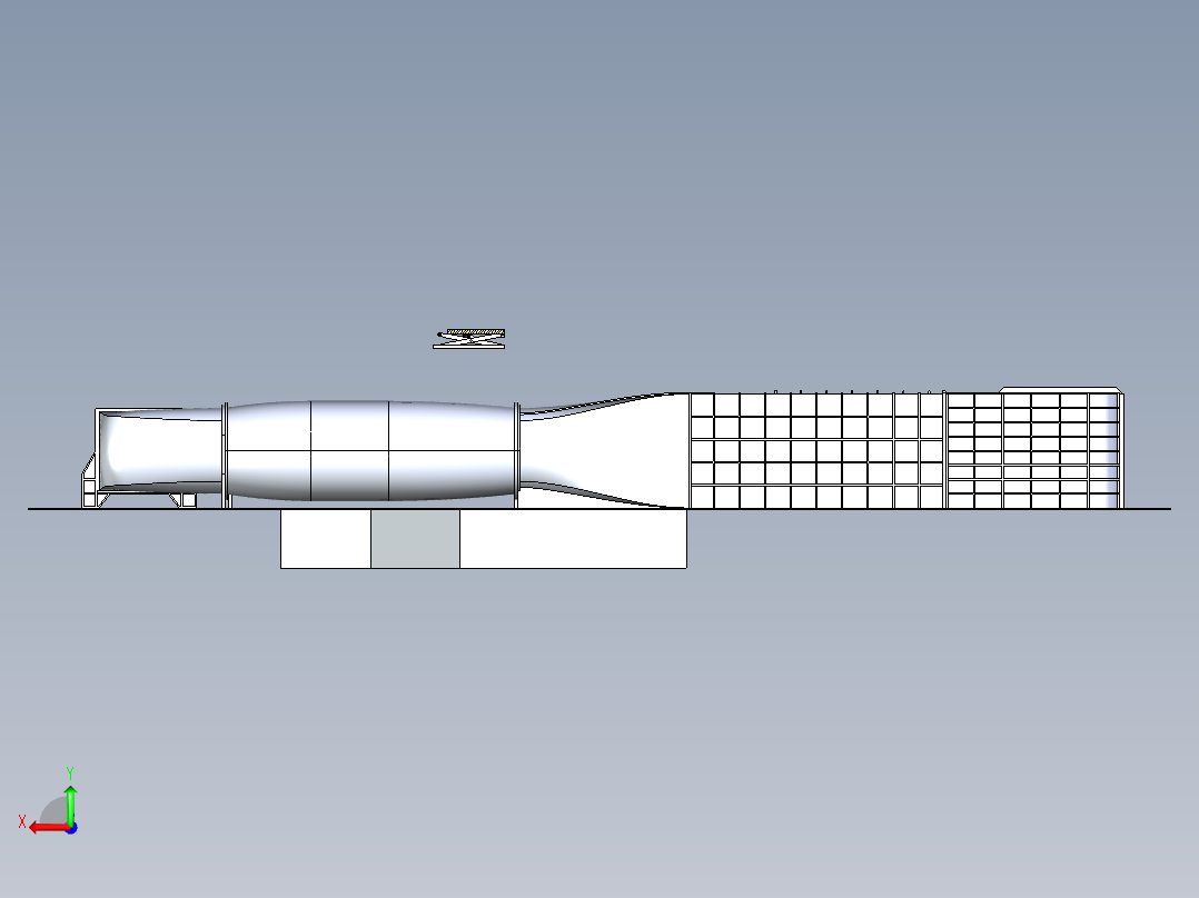 B2004347-亚音速风洞测试段后视图