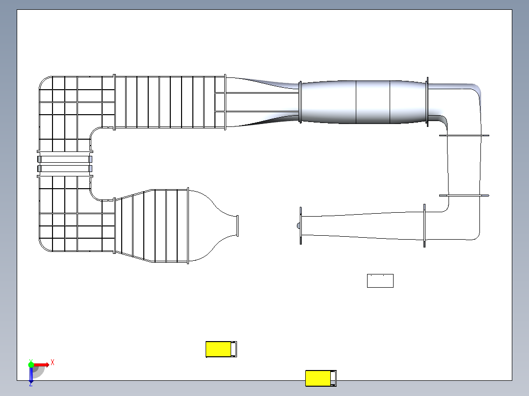 B2004347-亚音速风洞测试段俯视图
