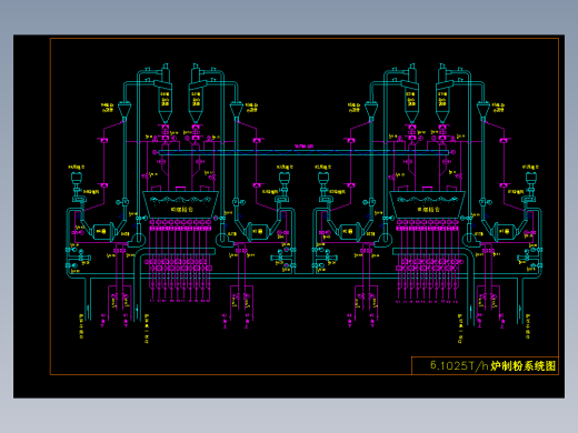 300MW机组锅炉系统图