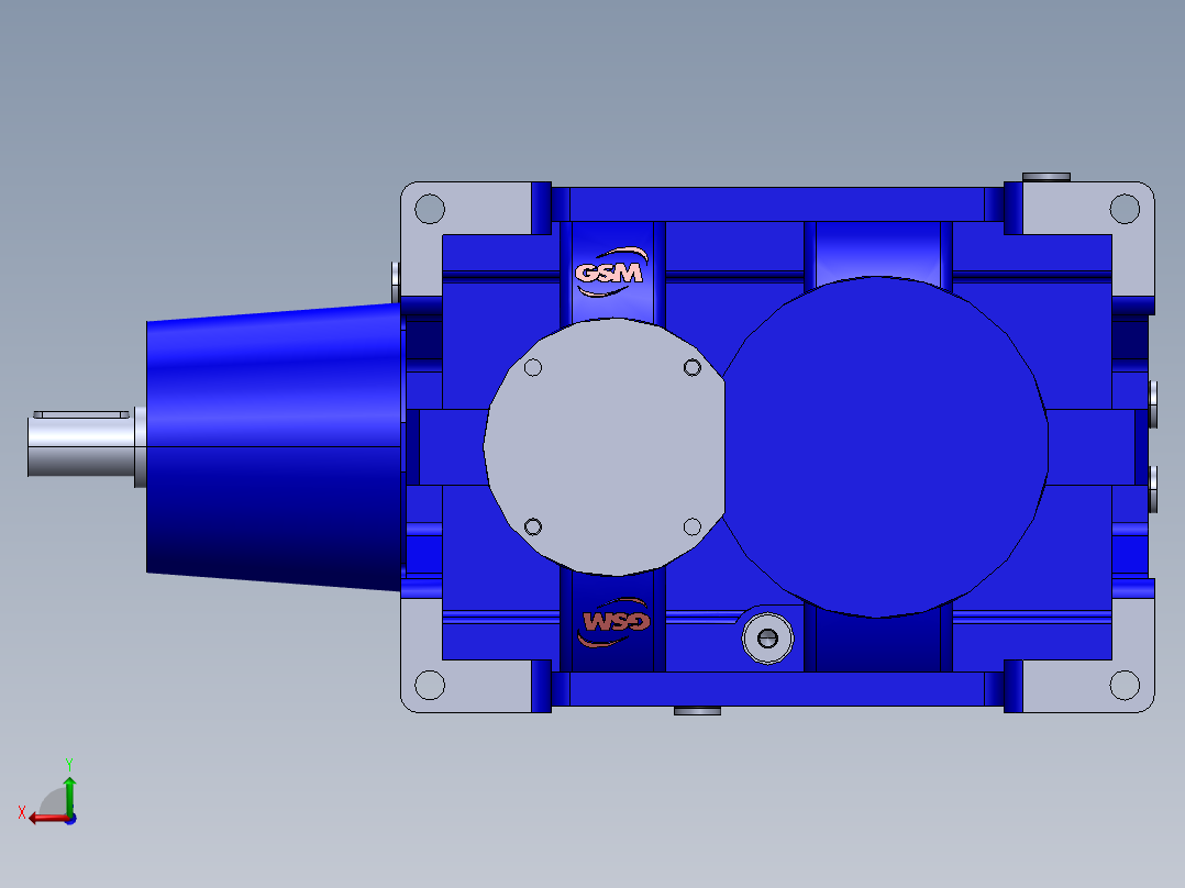 正交电机减速器-RXO 800-STM品牌后视图